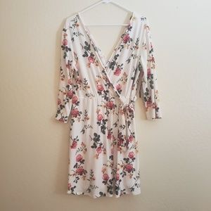 White floral dress